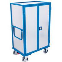 Carro alto ergonómico 5 bandejas de madera - Acero galvanizado - 500 kg