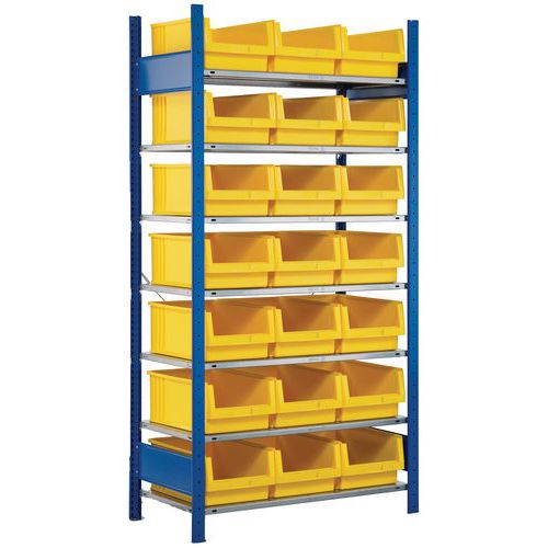 Estantería abierta para 21 cajas con abertura frontal Easy-Fix - Extensión Estantería abierta para 21 cajas con abertura frontal Easy-Fix - Extensión